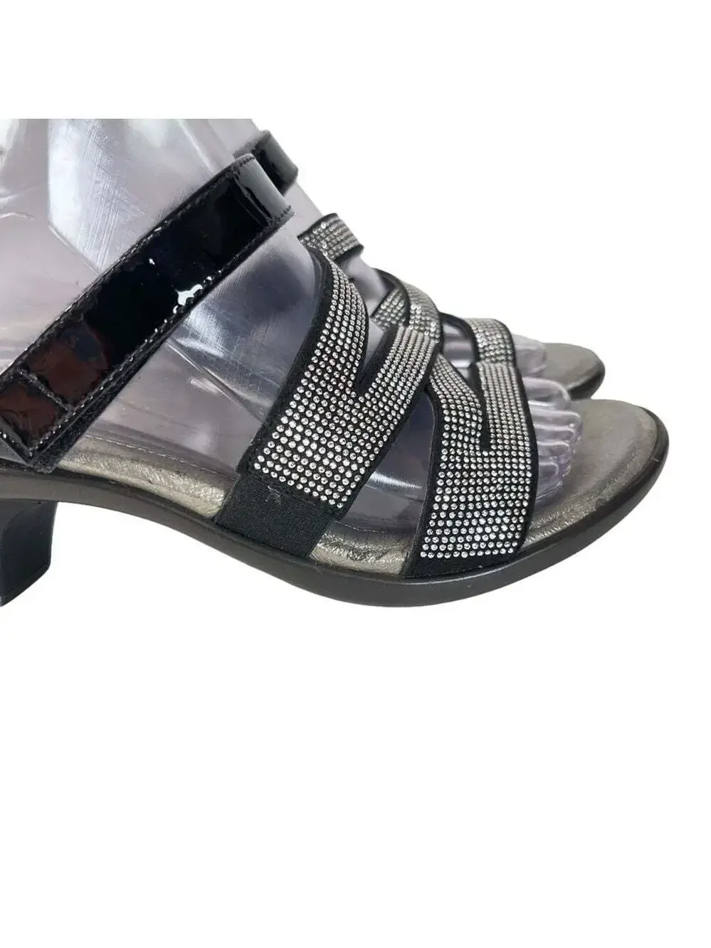 Naot black silver